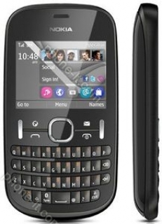 Nokia Asha 201 with branding