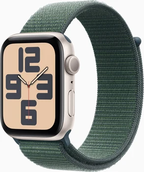 Apple Watch SE (2022) (GPS) 44mm Polarstern with Sports Loop sea green