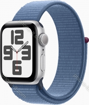 Apple Watch SE 2022 (GPS) 40mm silver with Sports Loop winterblau 