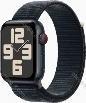 Apple Watch SE 2022 (GPS + cellular) 44mm midnight with Sports Loop midnight 