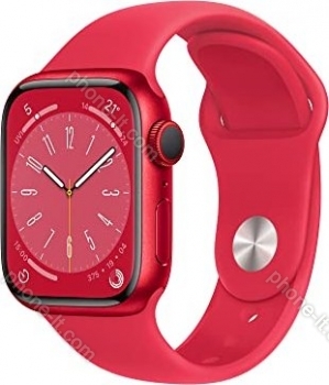 Apple Watch Series 8 (GPS) 45mm aluminium (PRODUCT)RED with sport wristlet (PRODUCT)RED 