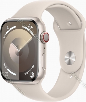 Apple Watch Series 9 (GPS + cellular) 45mm aluminium Polarstern with sport wristlet M/L Polarstern 