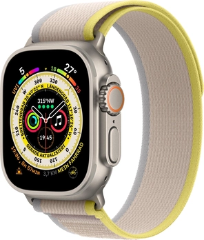Apple Watch Ultra with Trail Loop S/M yellow/beige