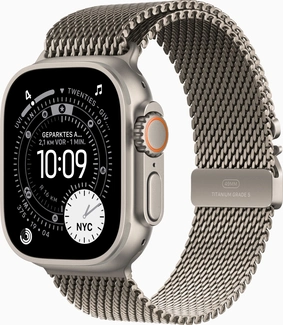 Apple Watch Ultra 3 natural with Milainaise-Wristlet Small natural