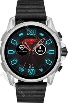 Diesel On Full Guard 2.5 silver/black with leather bracelet black 