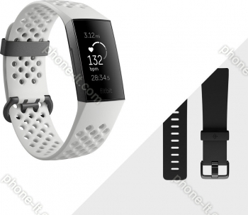 Fitbit Charge 3 Special Edition activity tracker frostweiß/aluminium/graphitblau 