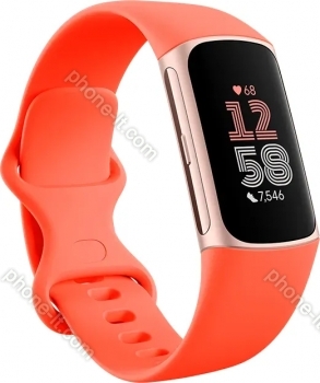 Fitbit Charge 6 activity tracker coral/champagne gold 