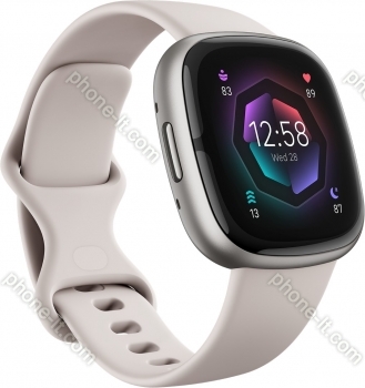 Fitbit scythe 2 activity tracker mondweiß/aluminium platinum 