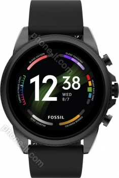 Fossil Gen 6 Smartwatch 44mm Black Silicone 