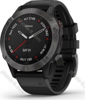 Garmin Fenix 6 Sapphire carbon grey dlc/black 