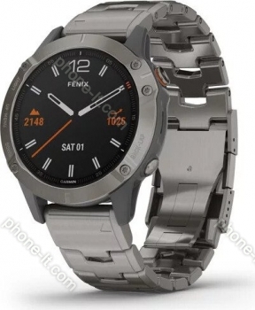 Garmin Fenix 6 Sapphire titanium/vented titanium 