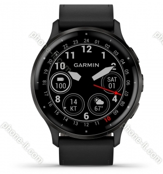 Garmin Venu 3 slate/black leather 