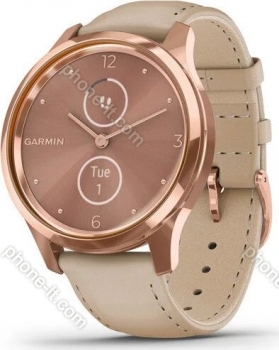 Garmin vivomove Luxe activity tracker light sand/18k rose gold 