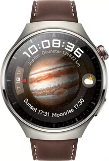 Huawei Watch 4 Pro Dark Brown Leather strap