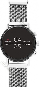 Skagen Connected Falster 2 silver with Milanaise-Wristlet silver 