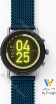 Skagen Connected Falster 3 grey with silicone bracelet blue 