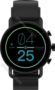 Skagen Falster Gen 6 with silicone bracelet Midnight 