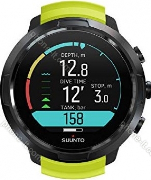 Suunto D5 dive computer black lime 