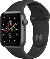 Apple Watch SE (GPS) 40mm space grey with sport wristlet black 