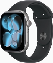 Apple Watch Series 11 (GPS) 46mm aluminium space grey with sport wristlet S/M black