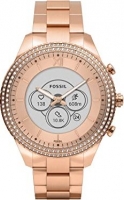 Fossil Stella Gen 6 hybrid Smartwatch Rose Gold-Tone Stainless Steel 