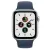 Apple Watch SE (GPS) 44mm silver with sport wristlet abyssblau 