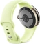 Google pixel Watch 4 (LTE) 41mm Champagne Gold with sport wristlet Lemongrass