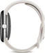 Google pixel Watch 4 (Wi-Fi) 41mm polished Silver with sport wristlet Porcelain