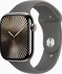 Apple Watch Series 10 (GPS + cellular) 46mm Titan nature with sport wristlet S/M stone grey