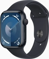 Apple Watch Series 9 (GPS) 45mm aluminium midnight with sport wristlet M/L midnight