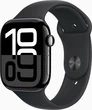 Apple Watch Series 10 (GPS) 46mm aluminium diamond black with sport wristlet S/M black