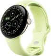Google pixel Watch 4 (LTE) 41mm Champagne Gold with sport wristlet Lemongrass