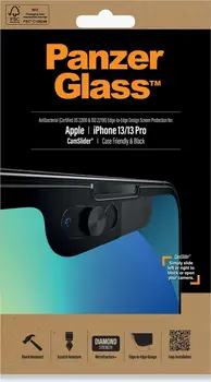 PanzerGlass Edge-to-Edge case Friendly & CamSlider AntiBacterial для Apple iPhone 13/13 Pro black