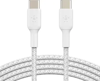 Belkin BoostCharge Braided USB-C to USB-C 1.0m white