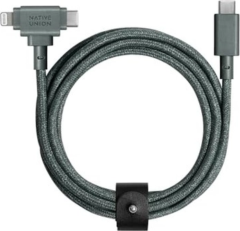 Native Union Belt кабель Duo Slate Green