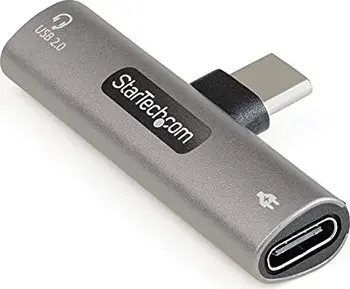 StarTech USB-C audio- & charging adapter black