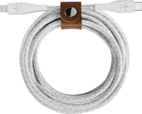 Belkin BoostCharge USB-C to Lightning кабель with strap 1.2m white