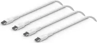 Belkin BoostCharge Braided USB-C to USB-C 60W 2.0m white, 2-pack