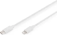 Digitus data and charging cable USB-C/Lightning 1.0m white