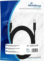 MediaRange USB 2.0 connection кабель plug A on plug B 5.0m black