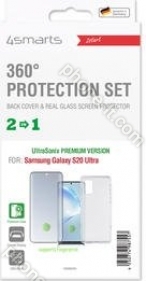 4smarts 360° Premium Protection set UltraSonix for Samsung Galaxy S20 Ultra black 