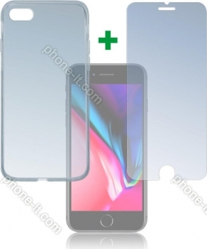 4smarts 360° Protection set for Apple iPhone 7/8 transparent 