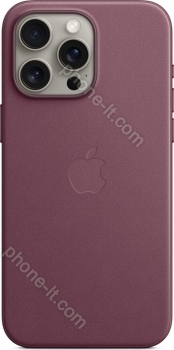 Apple Feingewebe case with MagSafe for iPhone 15 Pro Max Mulberry 