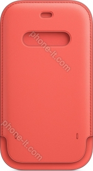 Apple iPhone 12/12 Pro Leather Sleeve with MagSafe Pink Citrus 