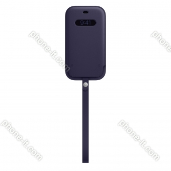 Apple iPhone 12/12 Pro Leather Sleeve with MagSafe Deep Violet 