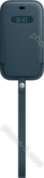 Apple iPhone 12 Mini Leather Sleeve with MagSafe Baltic Blue 