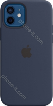 Apple iPhone 12/iPhone 12 Pro Silicone Case with MagSafe Deep Navy 
