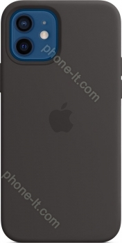 Apple iPhone 12/iPhone 12 Pro Silicone Case with MagSafe Black 