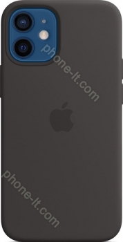 Apple iPhone 12 mini Silicone Case with MagSafe Black 
