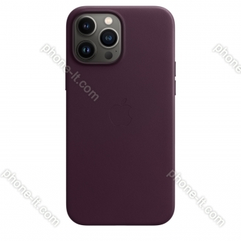Apple iPhone 13 Pro Max Leather Case with MagSafe Dark Cherry 